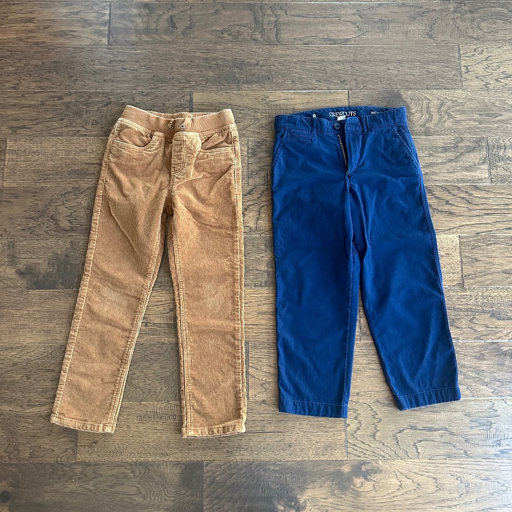 Boys Size 8 Pants: Hanna Andersson & CrewCuts